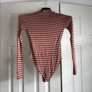 Mock neck body suit